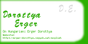 dorottya erger business card